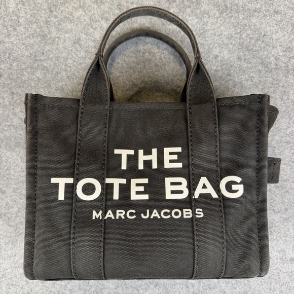 Marc Jacobs Handbags - Marc Jacobs The Small Tote Bag Canvas Black Crossbody Travel Shoulder Handbag